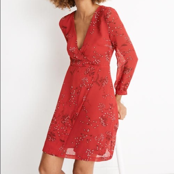 Madewell Dresses & Skirts - NWT Madewell hazelwood wrap front mini dress